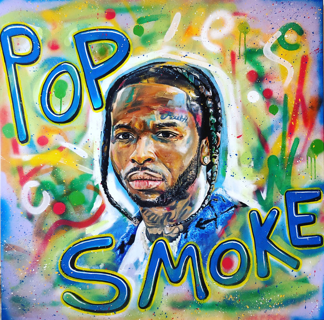 Pop Smoke Original - Framed Canvas